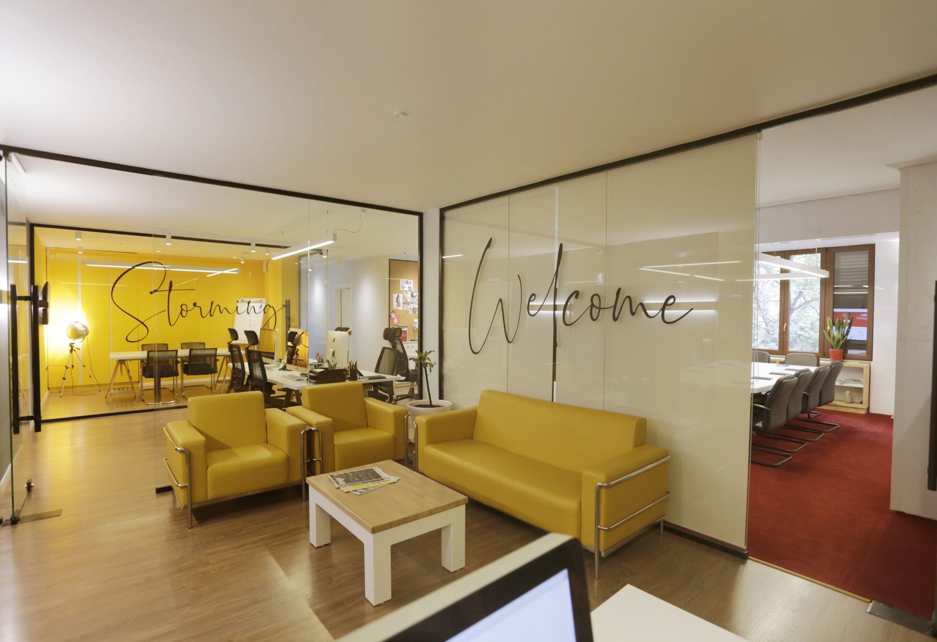 La oficina de Vatra Agency en Tirana