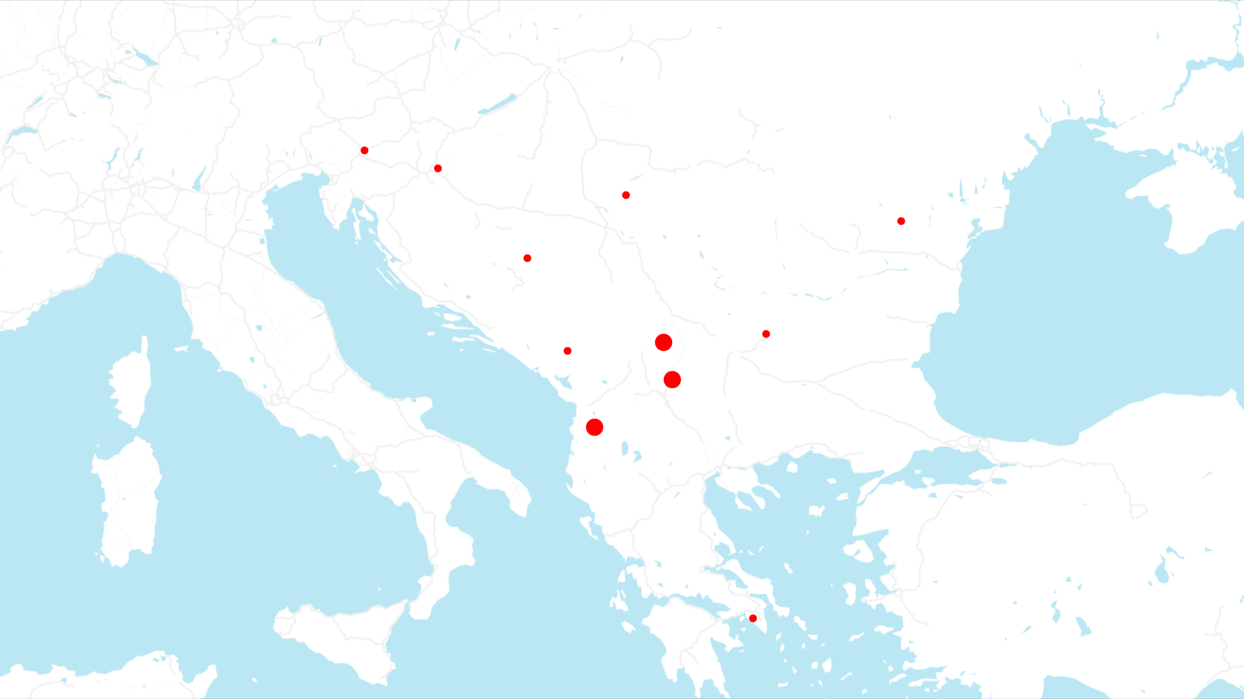 Mapa de las oficinas de Vatra